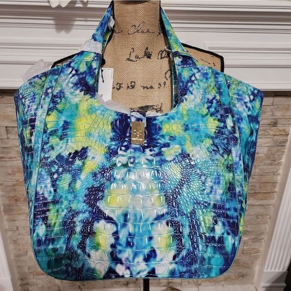 BRAHMIN Carla Hydro Melbourne genuine leather large tote‎ new!!!! - Picture 2 of 16